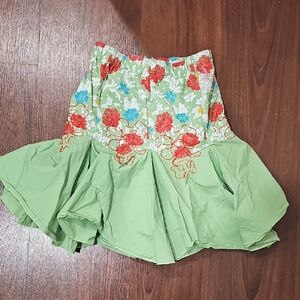 Vibrant Floral A-Line Skirt